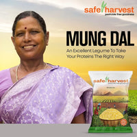 Safe Harvest Pesticide-Free Goodness Mung Dal | Natural & Delicious | No Artificial Flavors - 1Kg