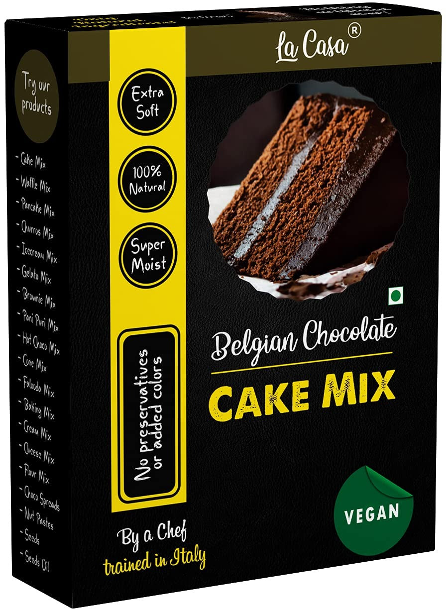 La Casa Belgian Chocolate Cake Mix - 300 gms