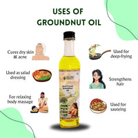 Village Company Cold Pressed Groundnut Oil - 500 gsm (pack of 2)