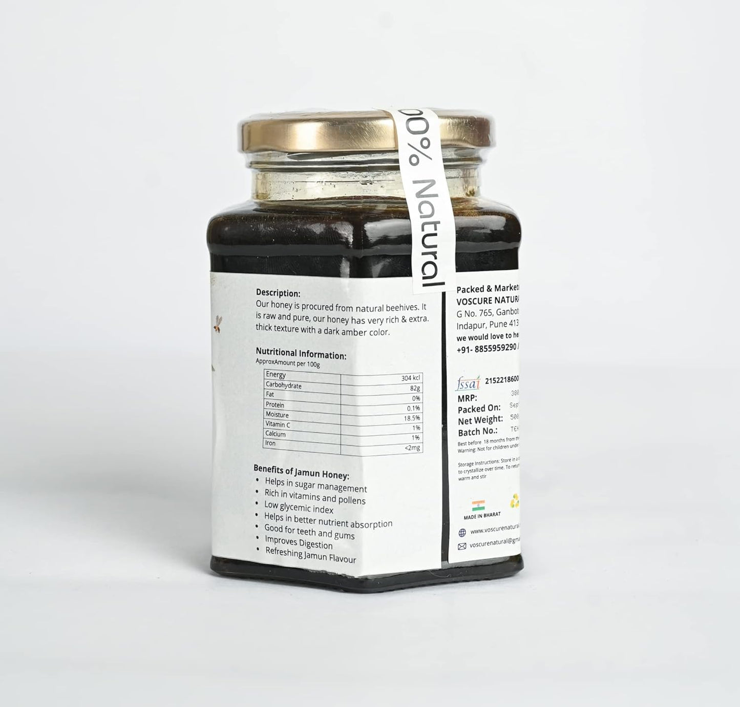 Voscure Natural Jamun Honey - 500 gms