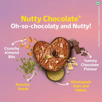 Saffola Oats with Nutty Chocolate, Chocolate Flavoured Oats with High Fibre, Anytime Snack, 400g