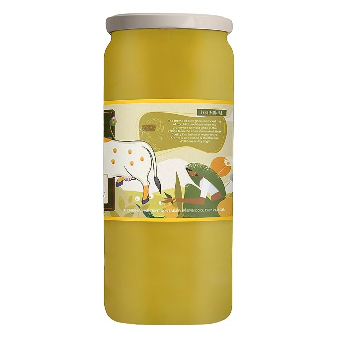 Nutty Yogi Pure Bilona - A2 Ghee 1L Plastic Bottle