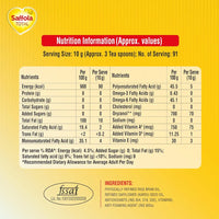 Saffola Total Oil | Heart Pro | Multi source Edible Oil  | Power of 6 | Helps Manage Cholesterol | 1 Litre Pouch