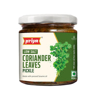 Priya Low Salt Coriander Pickle - 210 gms