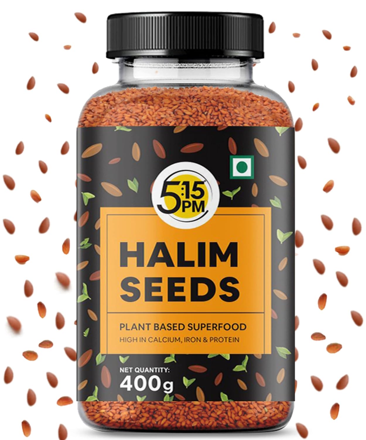 aliv or garden cress seeds 5:15PM Halim Seeds Aliv Seeds for Eating & Hair Growth - 400 gms