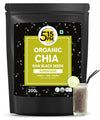 5:15PM Certified Organic Chia Seeds Raw Unroasted Black Chia Seeds - 200 gms