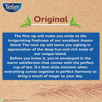 Tetley | Original | Rich Taste of Assam Tea |100 Tea Bags | 1.7g Each