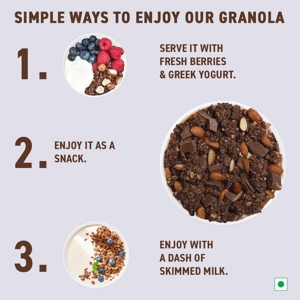 Granola - Belgian Dark Chocolate & Almonds, 400g