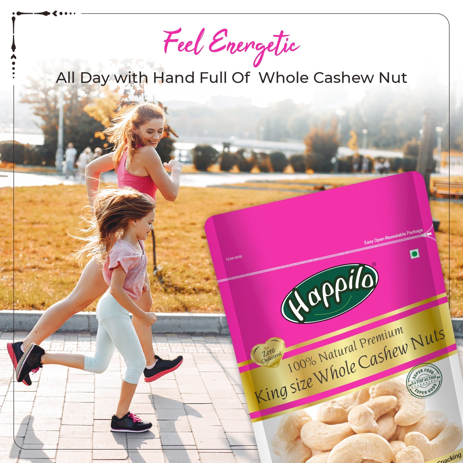 Happilo King Size Premium Whole Cashew Nuts