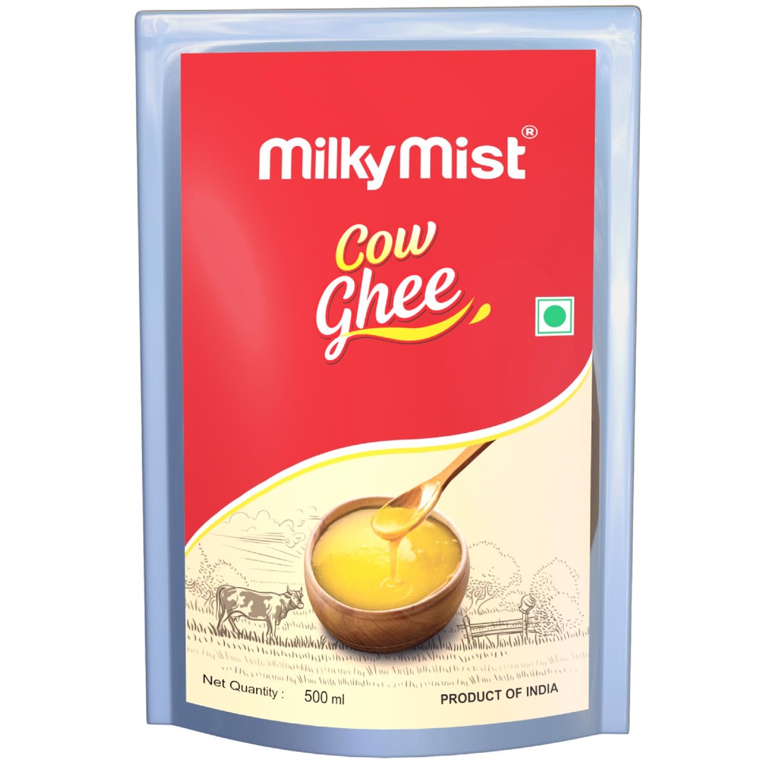 Milky Mist Cow Ghee Pouch - 500 gms