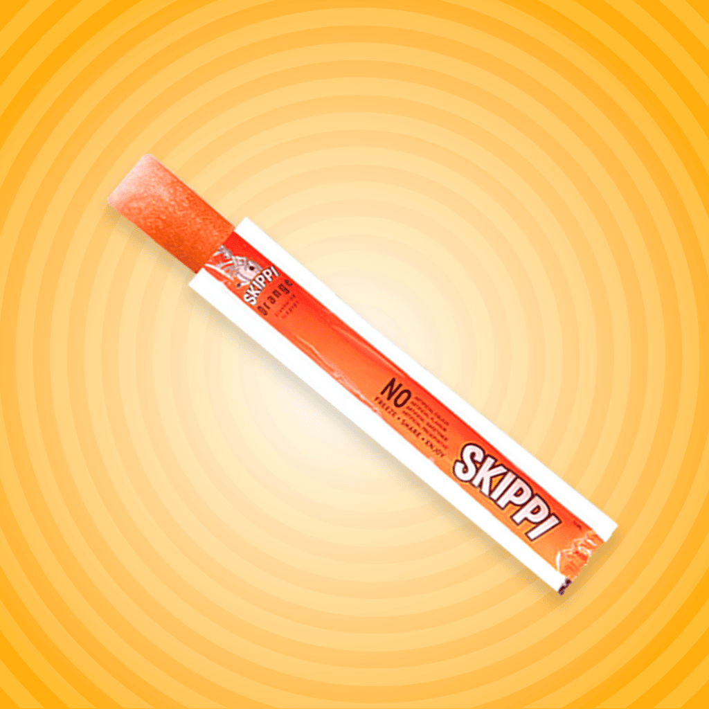 Skippi Orange Flavor Ice Pop, Pack of 12