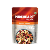 Pureheart Nutmix Salt & Sweet Dry Fruits  Premium Salted Mix Nuts (Cashews, Almonds, Raisins, Cranberries) Delicious & Crunchy Mixed Dry Fruits