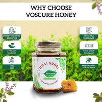 Voscure Natural Tulsi Raw Honey - 500 gms