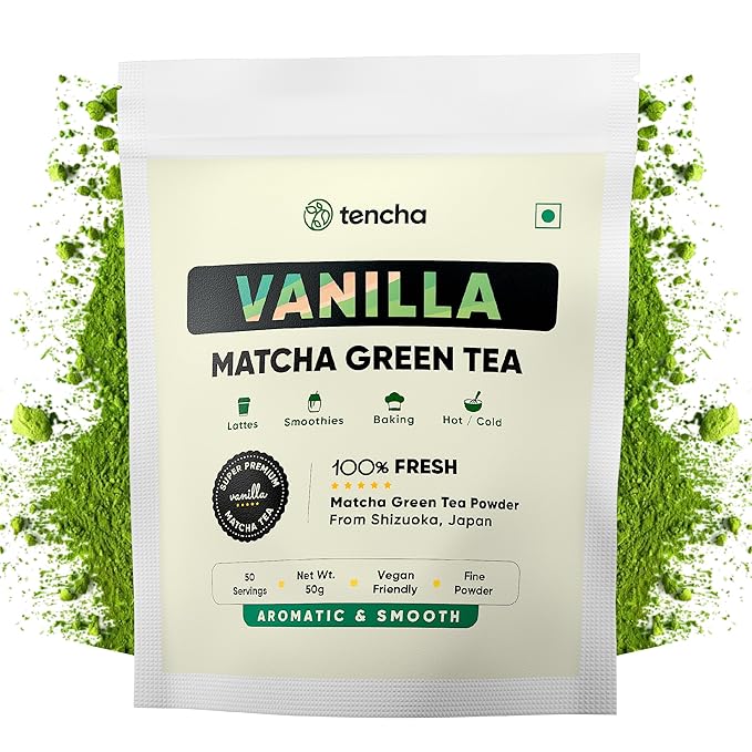 Tenchas Tea Tencha Vanilla Matcha Tea Pure Japanese Matcha Green Tea Powder - 50 g ...