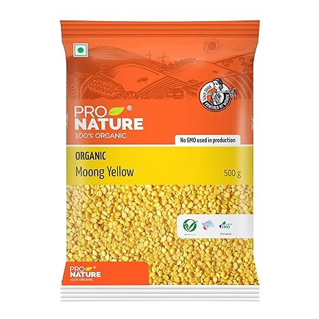 Pro Nature Organic Moong Yellow -  500 gms