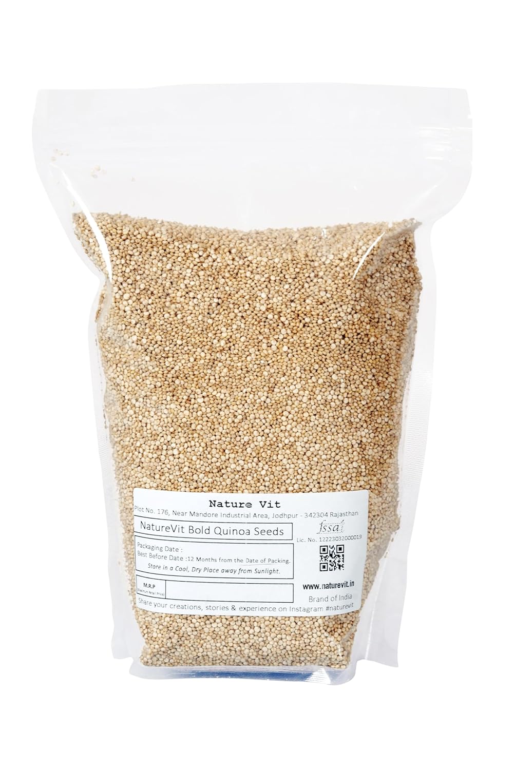 NatureVit Organic Bold White Quinoa Seeds