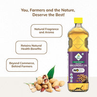 24 Mantra Organic Groundnut Oil - 1000 gms