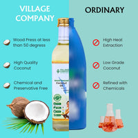 Village Company Cold Pressed Coconut Oil - 500 gms (pack of 2)