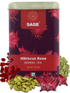 Sage Premium Hibiscus Rose Herbal Tea (Loose Leaf) - 100 gms