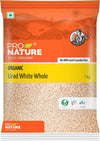 Pro Nature Organic Urad White Whole - 1 kg