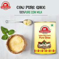 Gavyratan Pure A2 Ghee Desi Cow Ghee Handmade Empowering Farmers 100% Natural Organically Made 1 litre