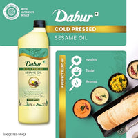 Dabur Cold Pressed Sesame - Gingelly/Til Cooking Oil - 1 L