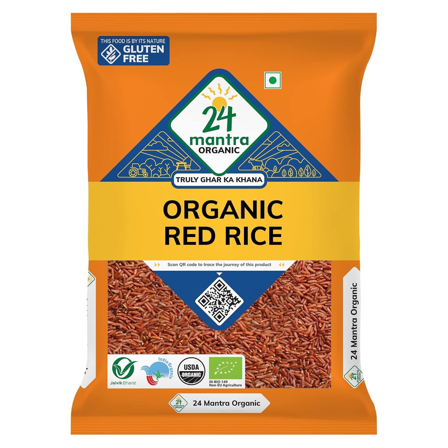 24 Mantra Organic Basmati Rice Premium Polished - 1 kg