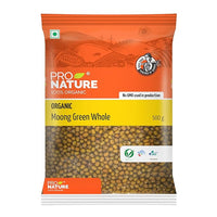 Pro Nature Organic Organic Moong Green Whole - 500 gms