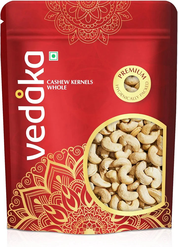 Amazon Brand - Vedaka Premium Cashews  | 500 g | Gluten Free & Plant Based Protein | Premium Kaju Nuts, Dried