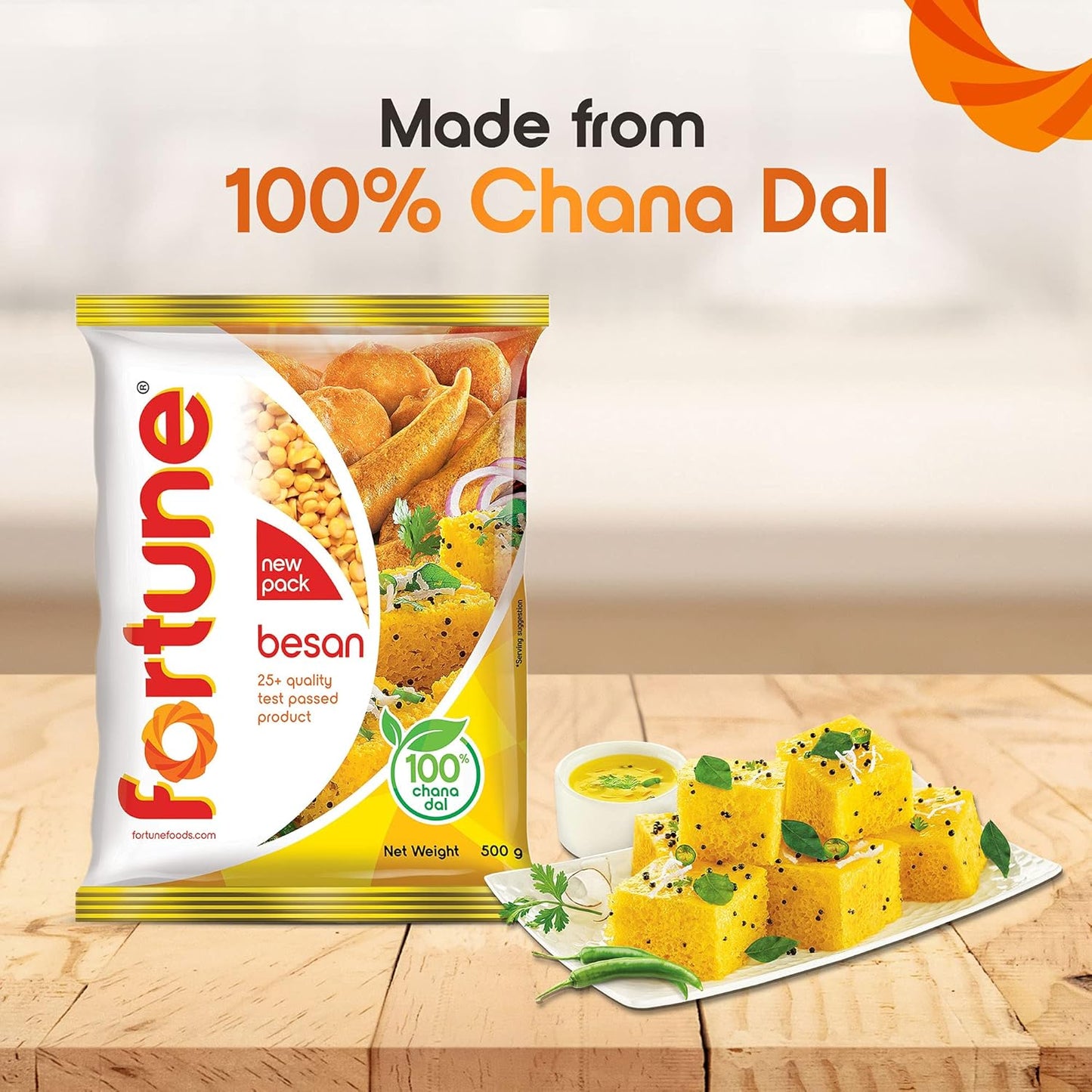 Fortune Chana Besan Chana Dal Taste - 500 gms