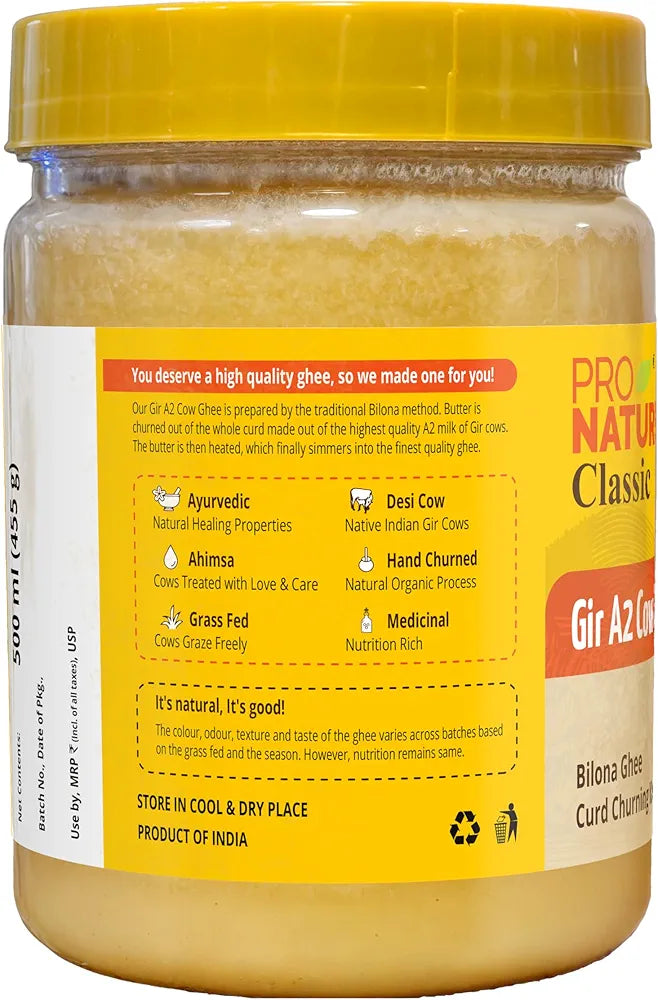 Pro Nature Classic Gir Cow Ghee , 500Ml