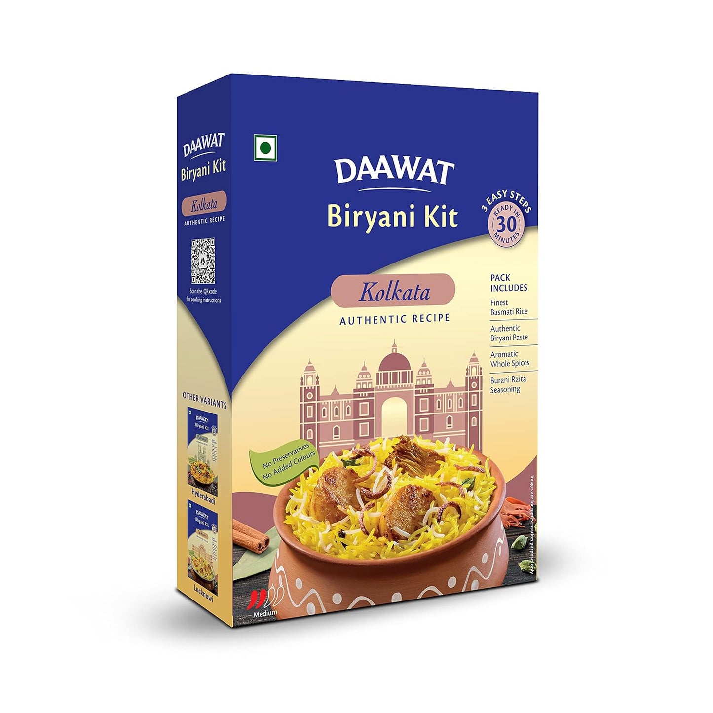 Daawat Biryani Kit Kolkata Authentic Recipe - 334 gms