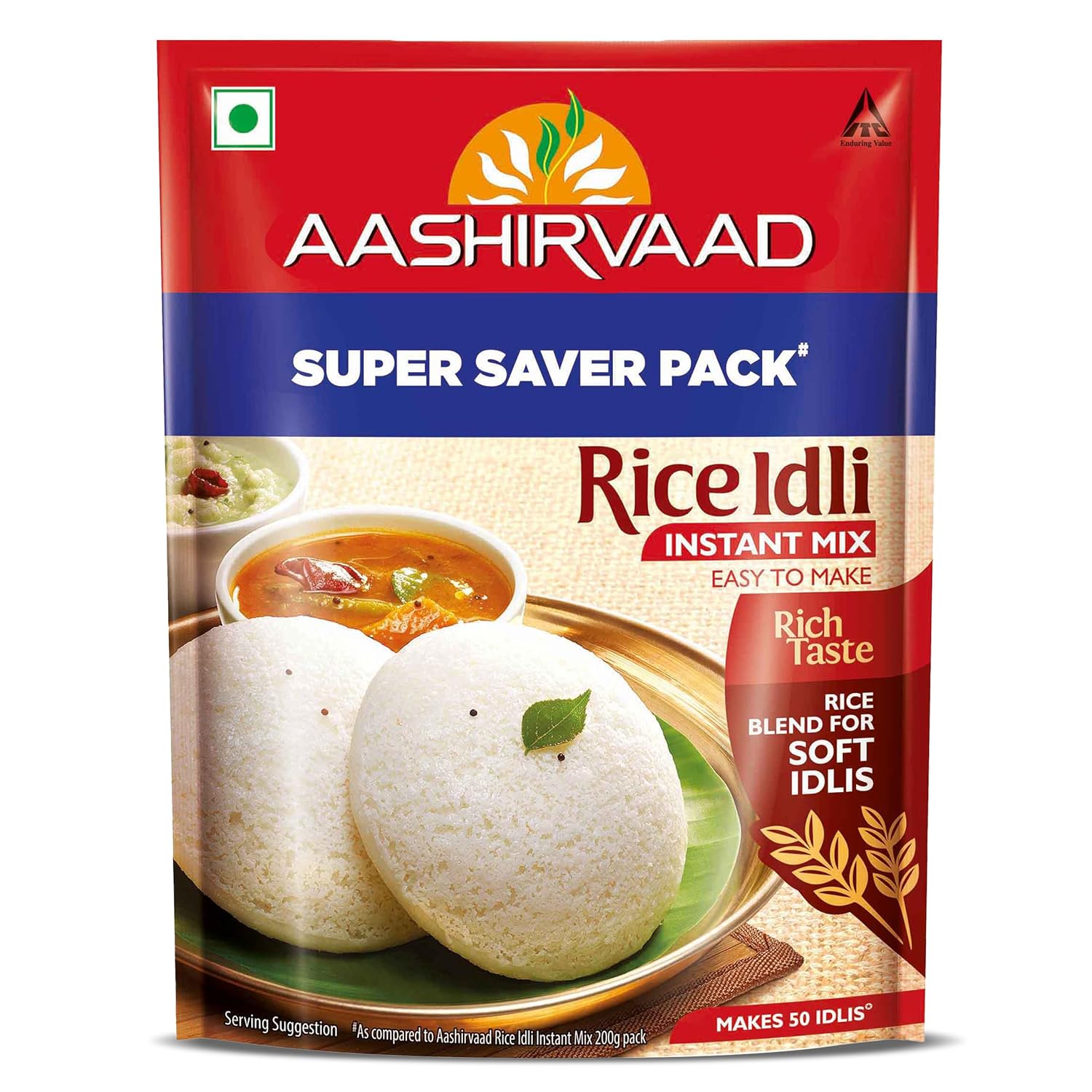 Aashirvaad Instant Mix Rice Idli - 500 gms - Veeha Foods