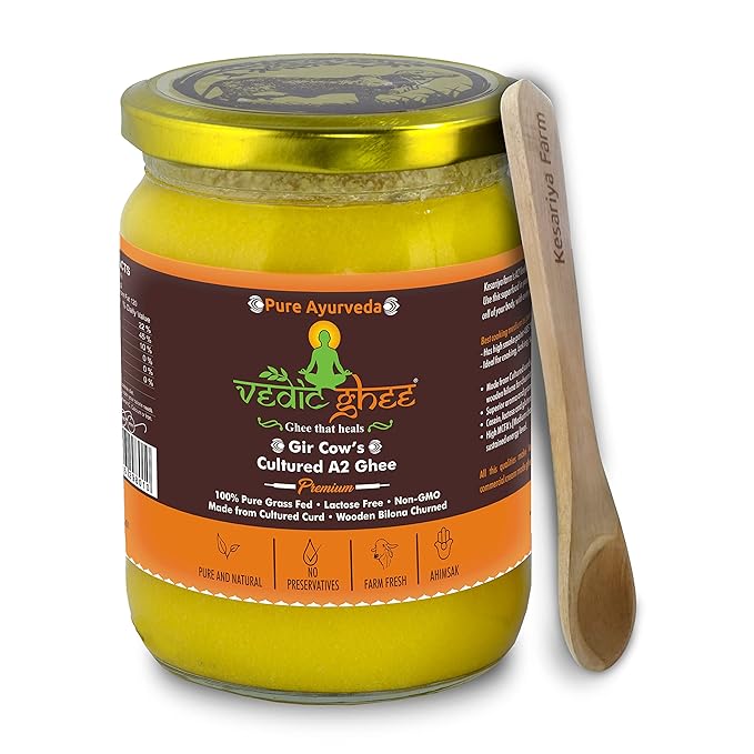 Vedic Ghee Premium A2 Gir Cow Cultured Desi Ghee from Kesariya Farm ...