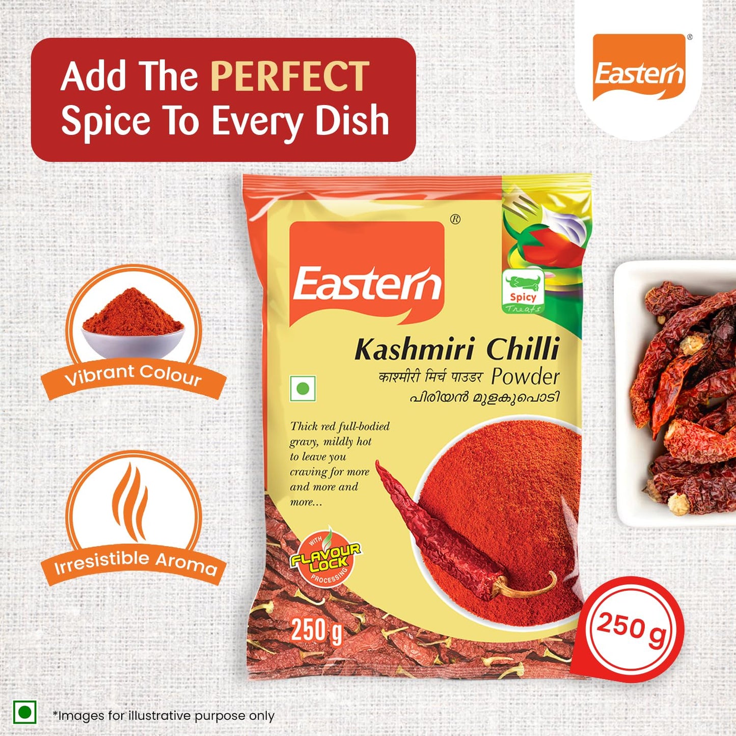 Eastern Kashmiri Red Chilly Powder - 250 gms