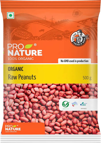 Pro Nature Organic Raw Peanuts, 500g