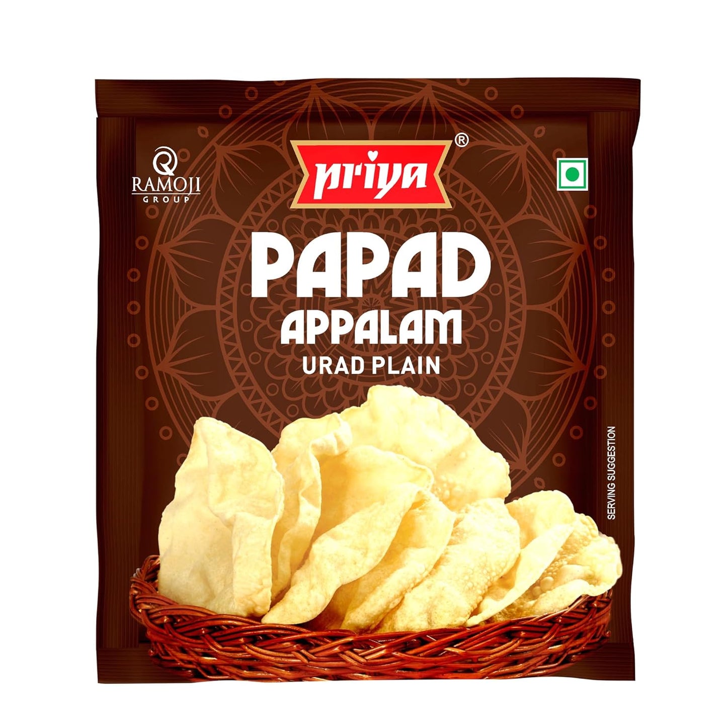 Priya Urad Dal Papad - 100 gms Each (pack of 4)