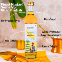 Village Company Cold Pressed Yellow Mustard Oil - 1000 gms