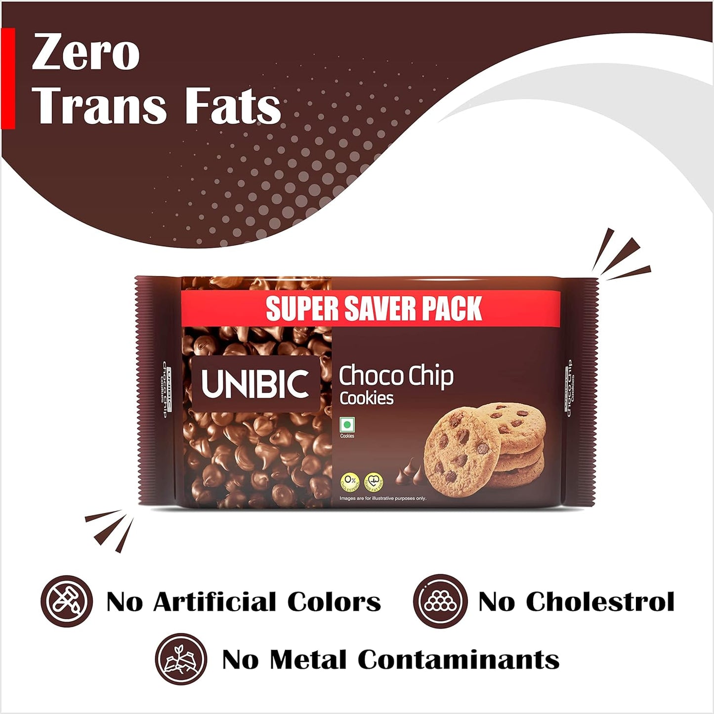 Unibic Choco Chip Cookies, 500g