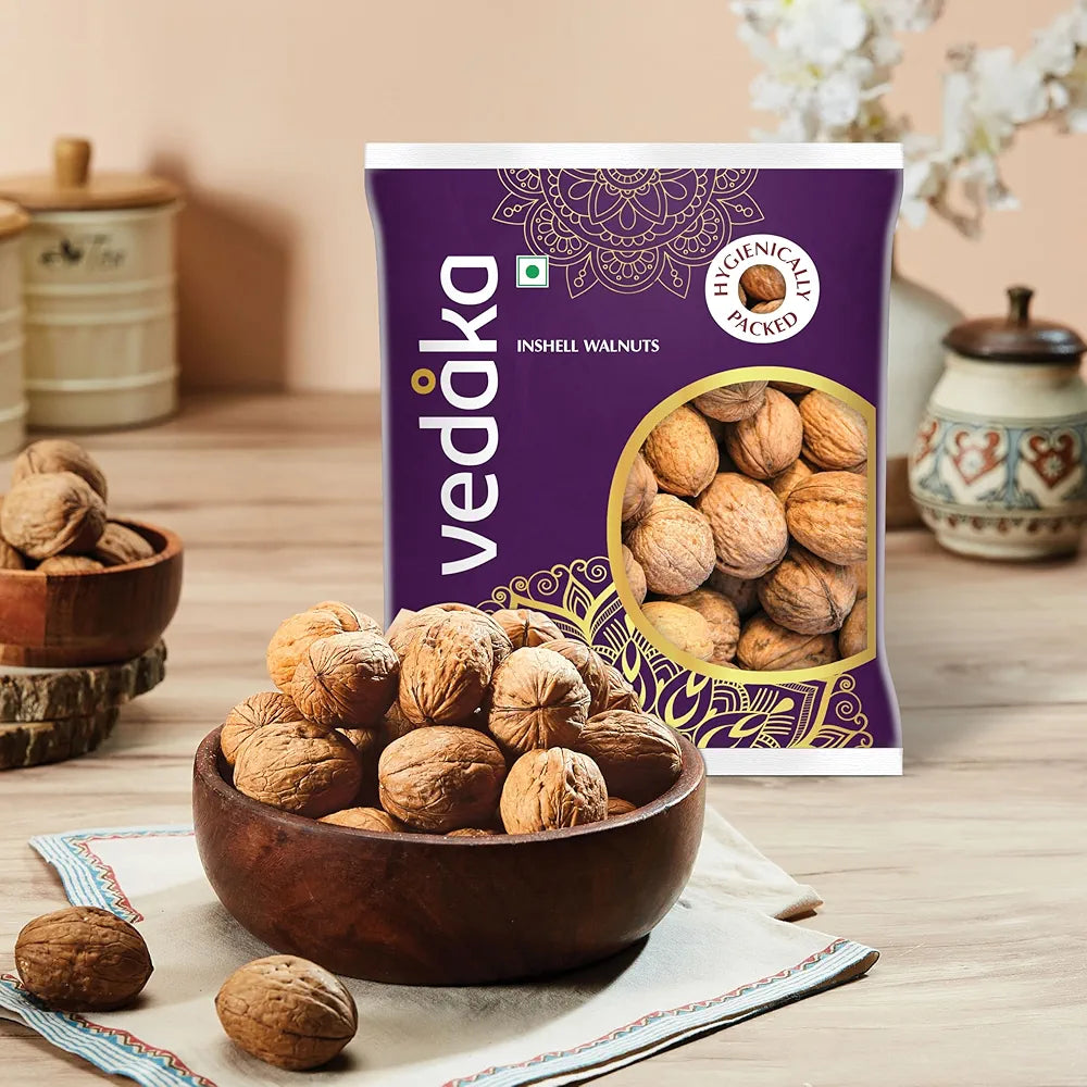 Vedaka Premium Inshell Walnuts, 500g