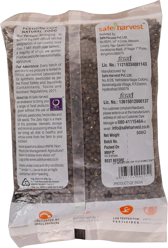 Safe Harvest Urad Black Whole, 500g