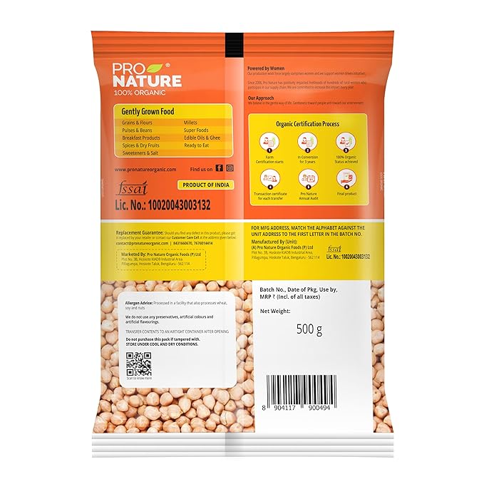 Pro Nature Pulse Chana Kabuli - 500 gms