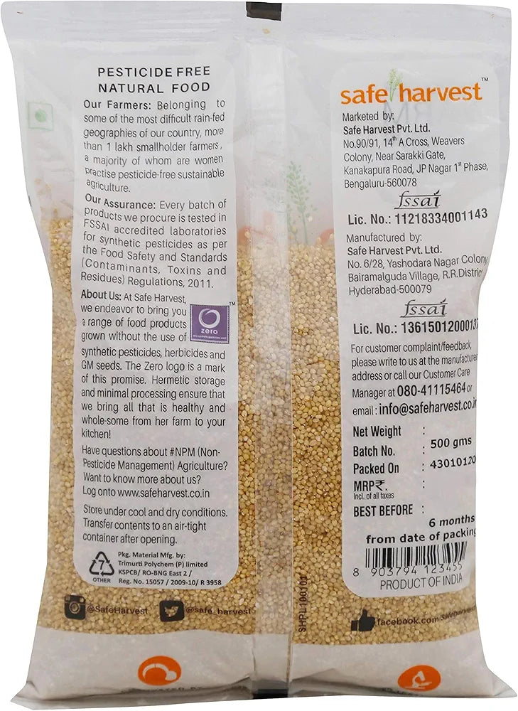 Safe Harvest Foxtail Millet Rice, 500g