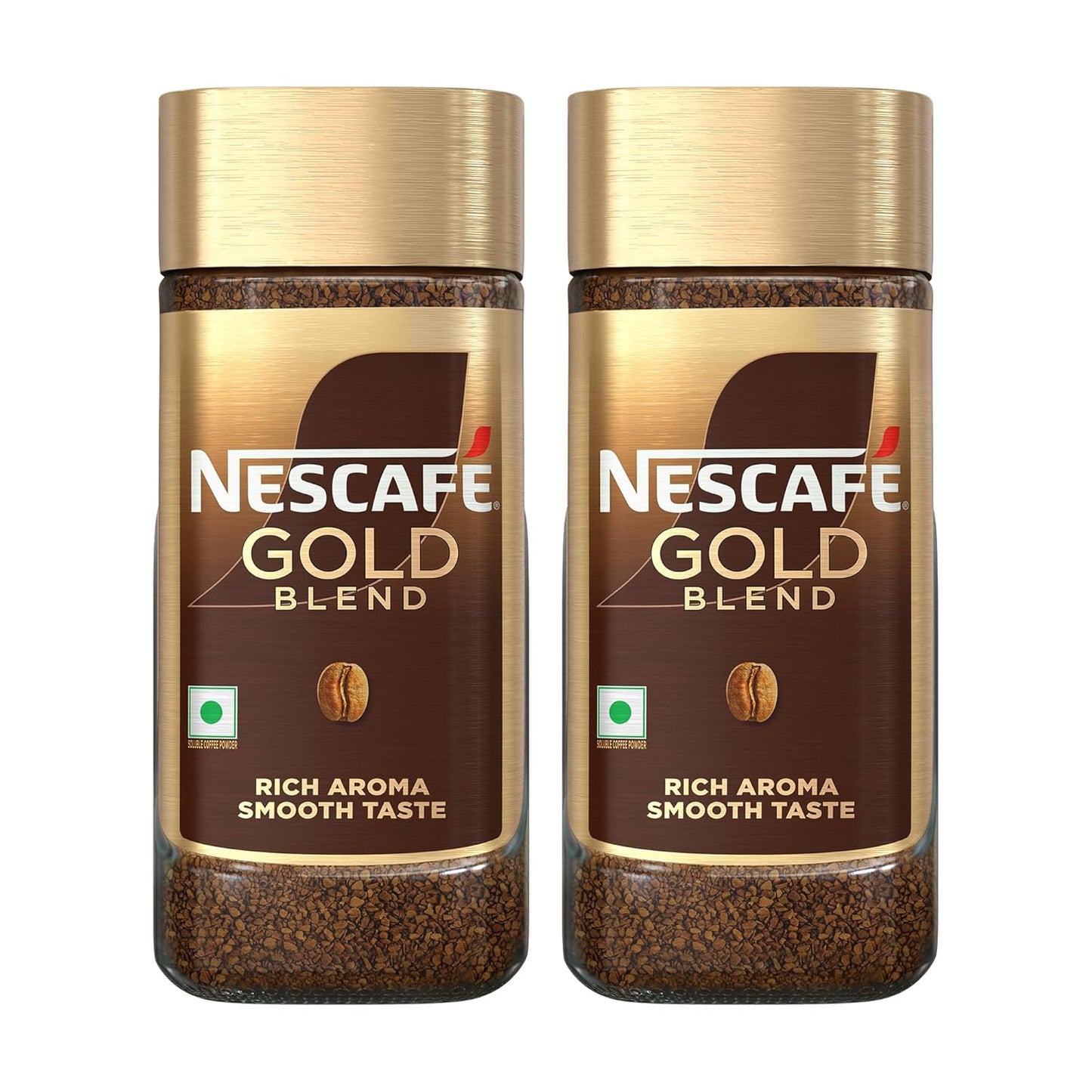 Nescafe Gold Rich And Smooth Instant Coffee Powder - 185 gms (pack of 2)