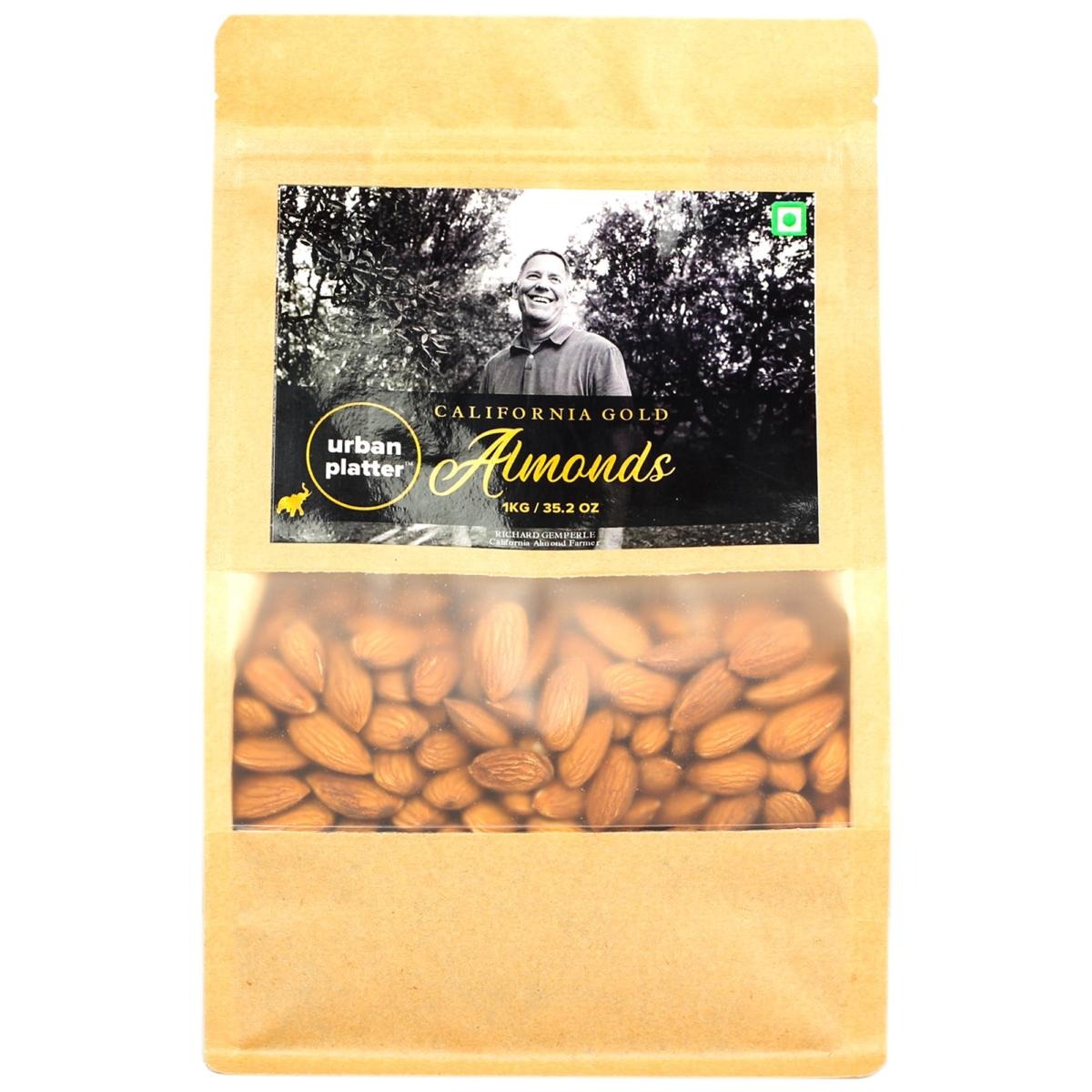 Urban Platter California Gold Almonds (Badam) - 1 kg