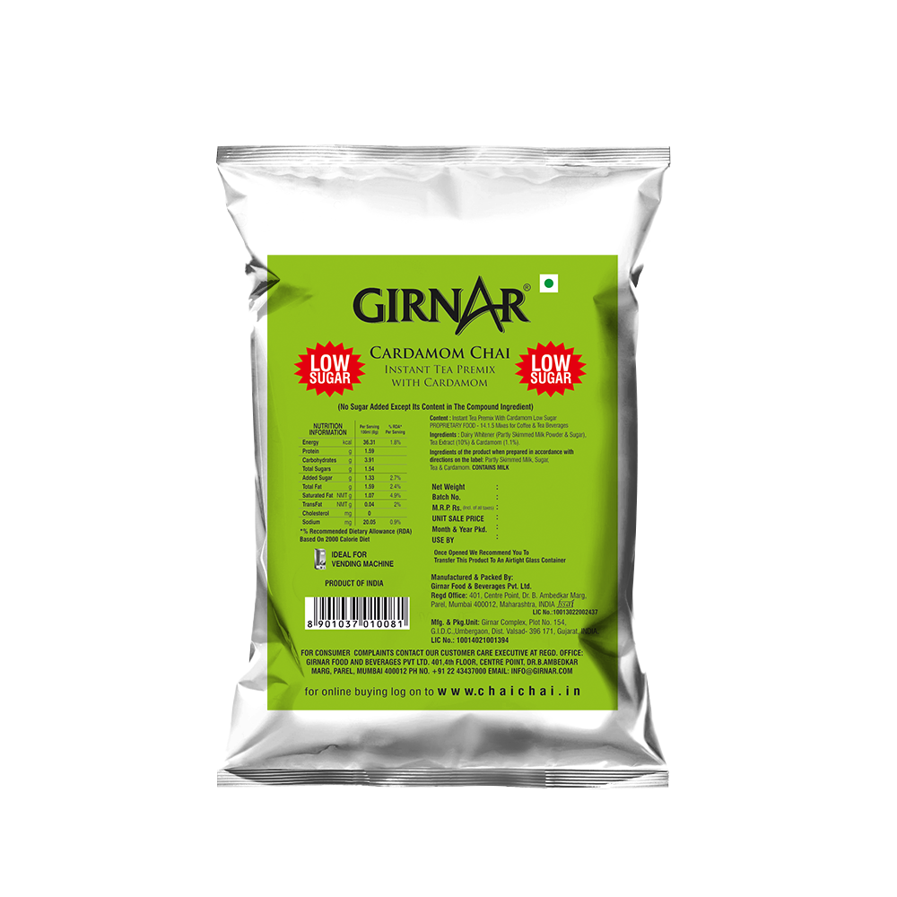 Girnar Instant Tea Premix With Cardamom (1kg Vending Pack)