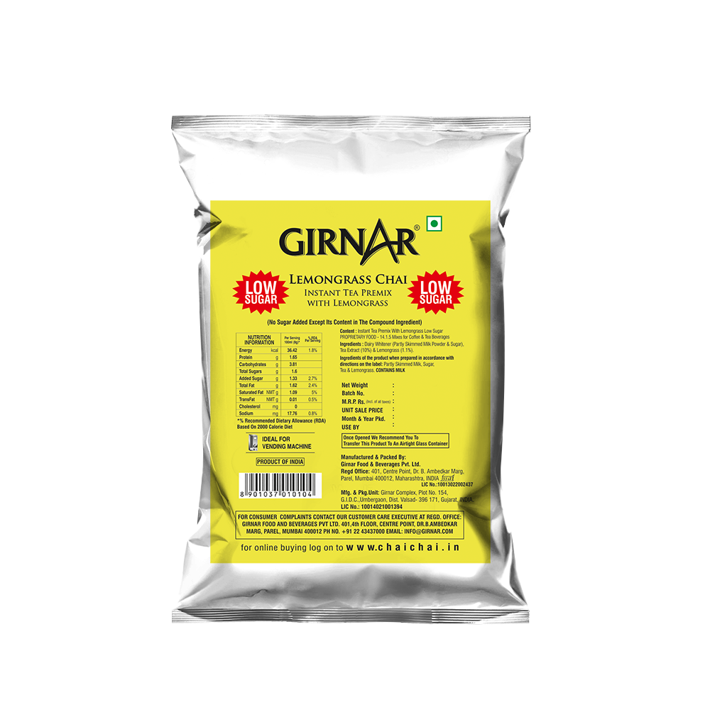 Girnar Instant Tea Premix With Lemongrass (1kg Vending Pack)