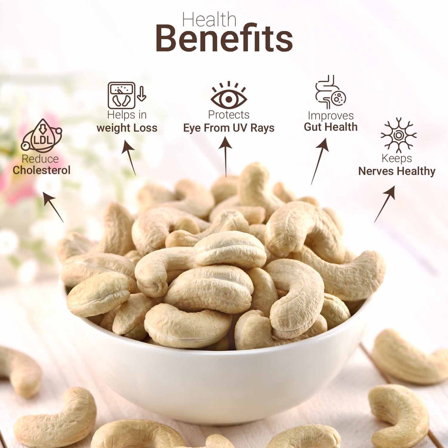 Nutraj Bactopure Cashew Nuts 250gm