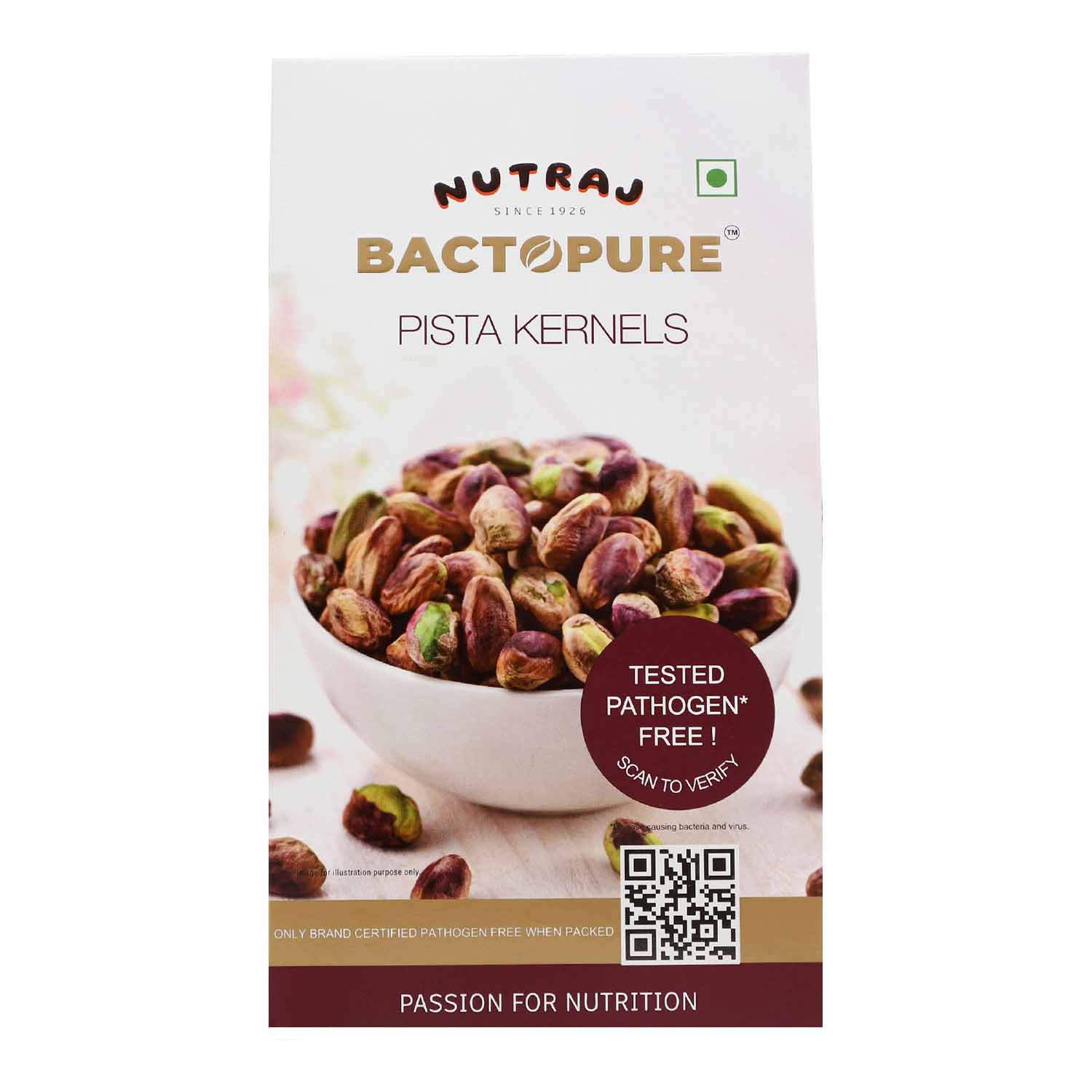 Nutraj Bactopure California Pistachios Kernels (Pista) 100gm