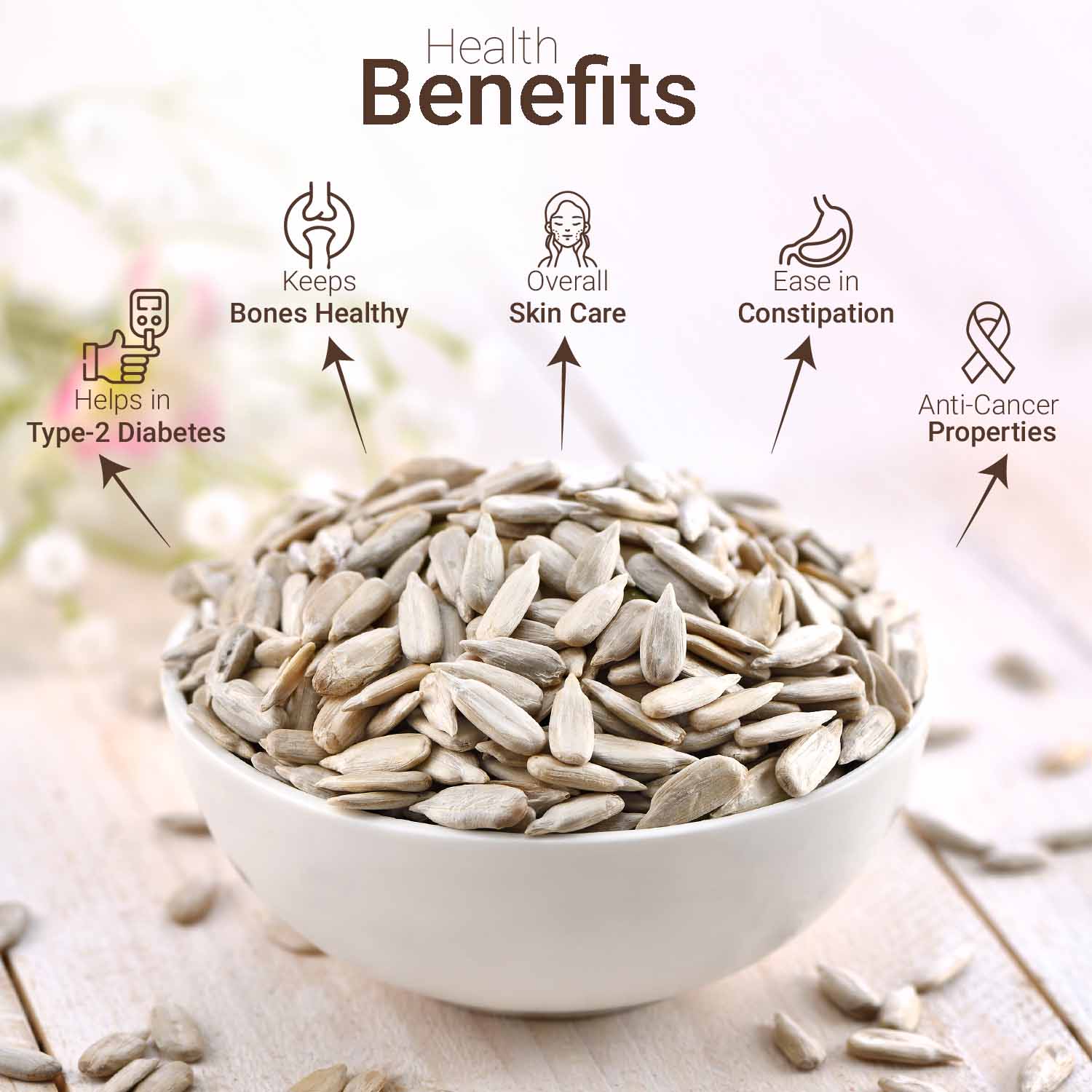 Nutraj Bactopure Sunflower Seeds 200gm